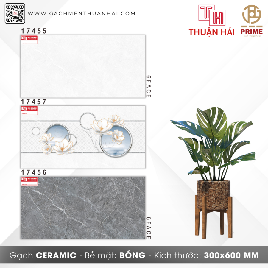 GẠCH ỐP TƯỜNG 30x60 PRIME 17455 - 17457 - 17456