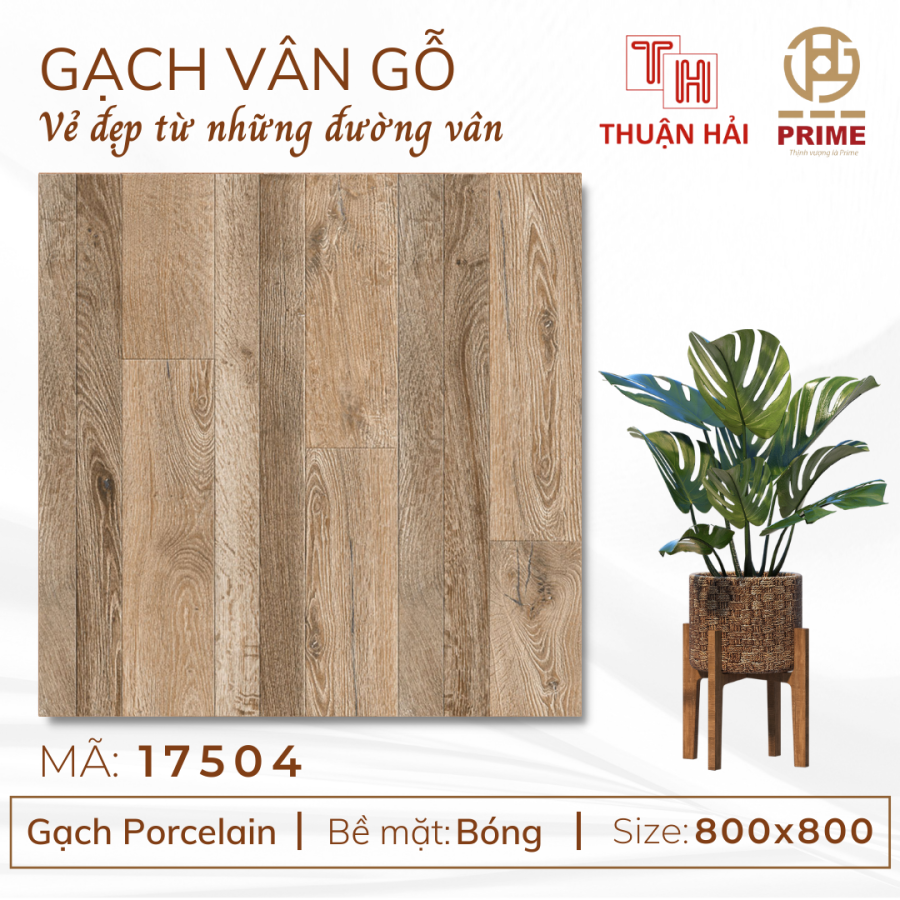 GẠCH GIẢ GỖ 80x80 PRIME 17504