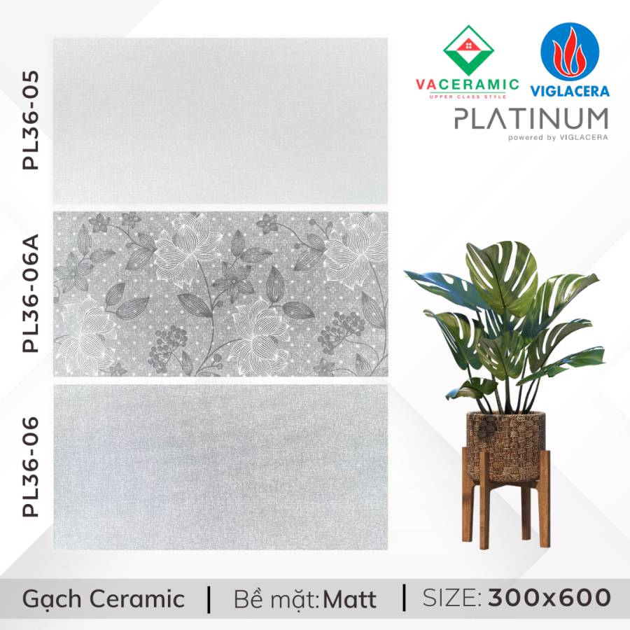 GẠCH ỐP TƯỜNG 30x60 VIGLACERA PL36-05-06A-06