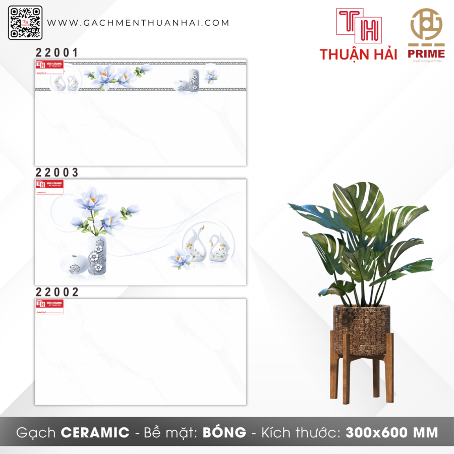 GẠCH ỐP TƯỜNG 30x60 PRIME 22001 - 22003 - 22002