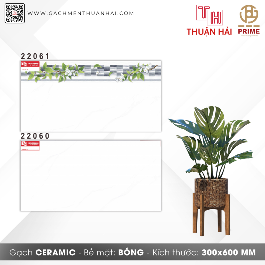 GẠCH ỐP TƯỜNG 30x60 PRIME 22061 - 22060