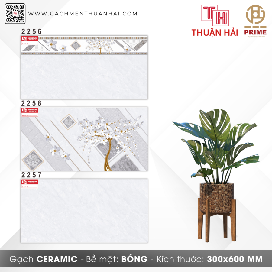 GẠCH ỐP TƯỜNG 30x60 PRIME 2256 - 2258 - 2257