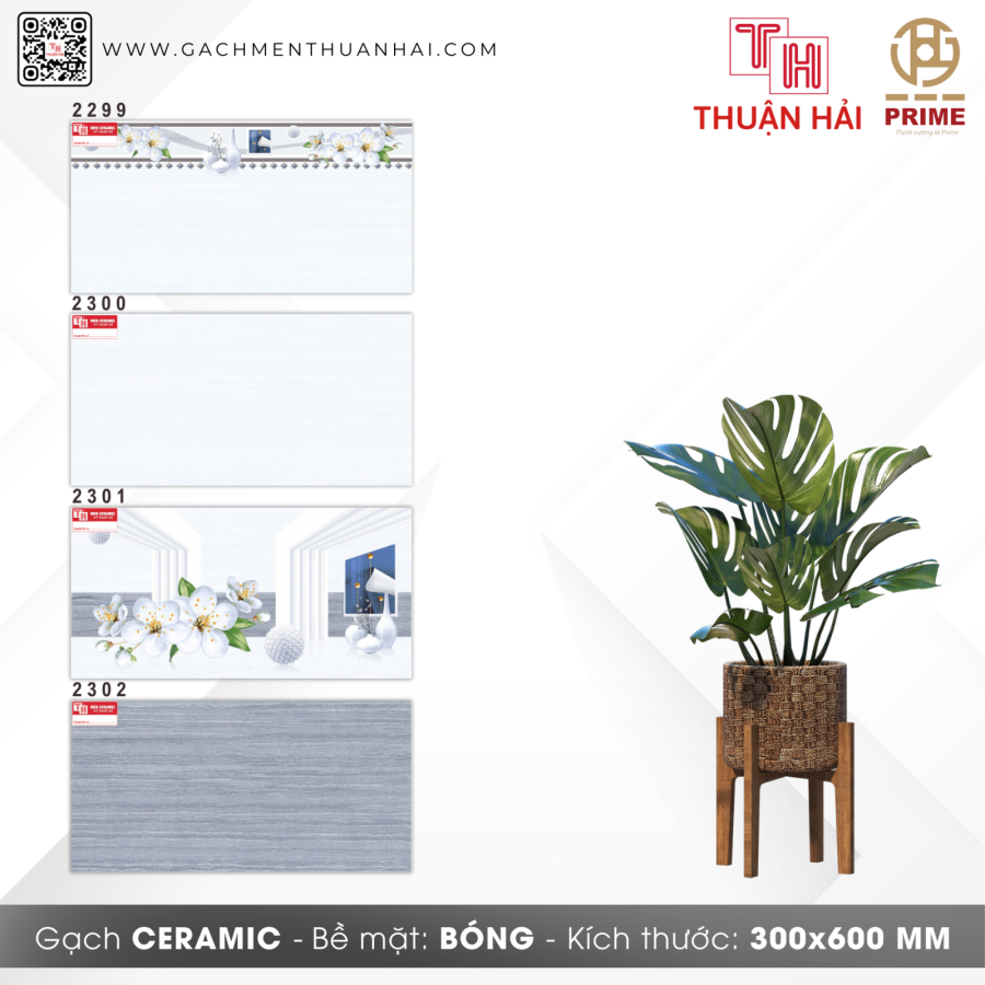GẠCH ỐP TƯỜNG 30x60 PRIME 2299 - 2300 - 2301 - 2302