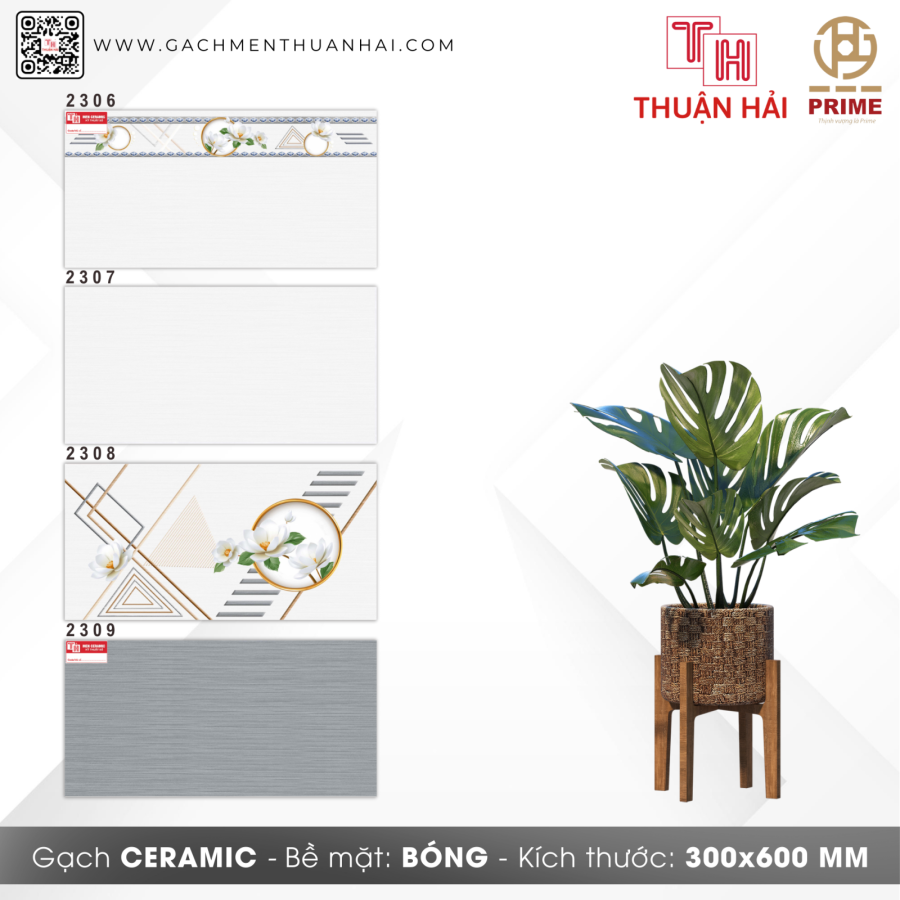 GẠCH ỐP TƯỜNG 30x60 PRIME 2306 - 2307 - 2308 - 2309