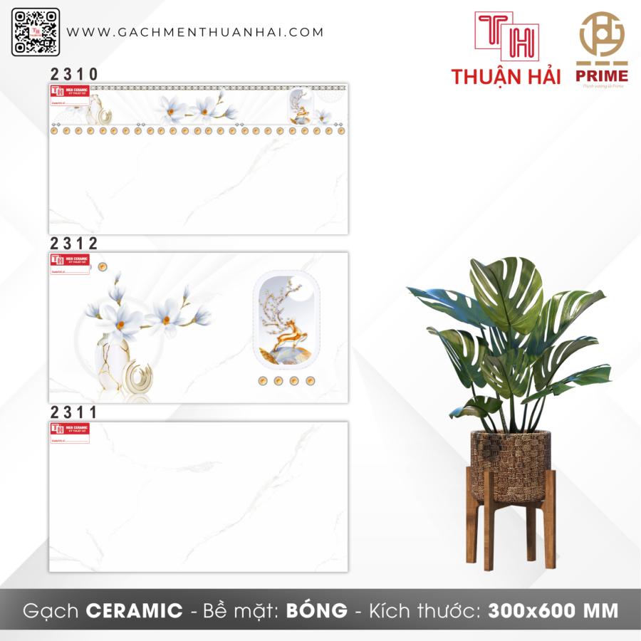 GẠCH ỐP TƯỜNG 30x60 PRIME 2310 - 2312 - 2311