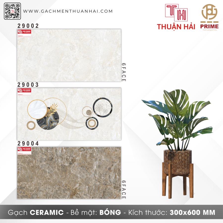 GẠCH ỐP TƯỜNG 30x60 PRIME 29002 - 29003 - 29004