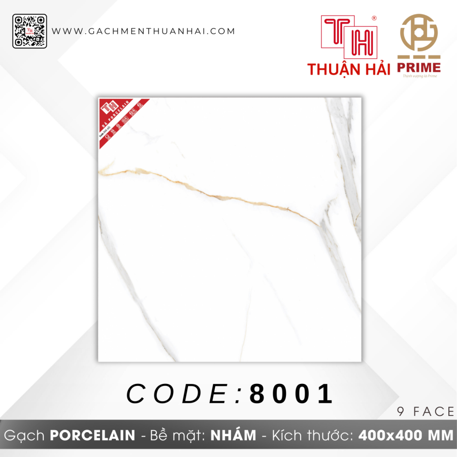 GẠCH LÁT NỀN 40x40 PRIME 8001