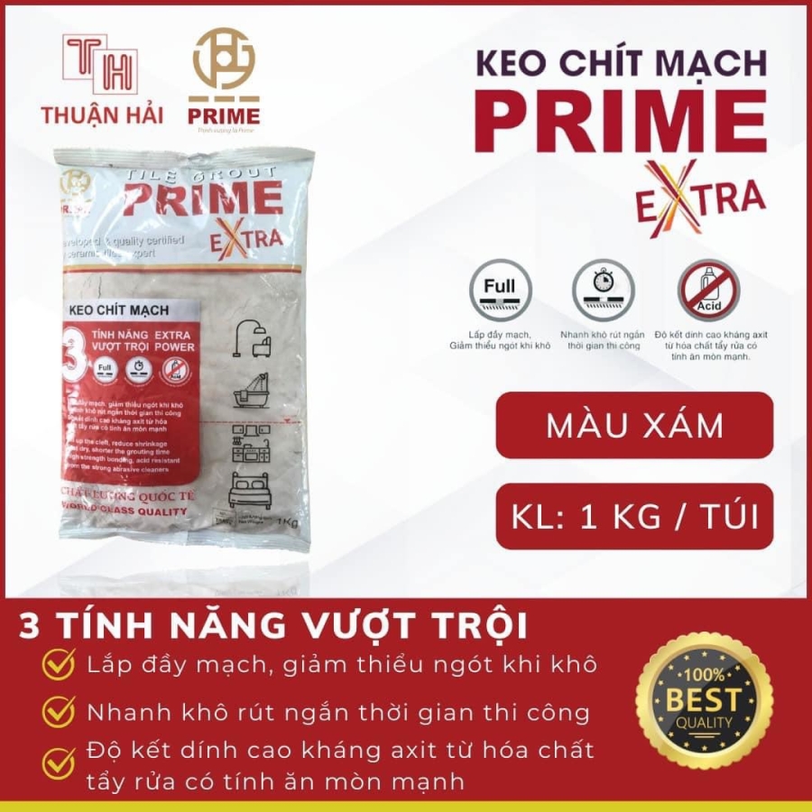 KEO CHÍT MẠCH PRIME - MÀU XÁM