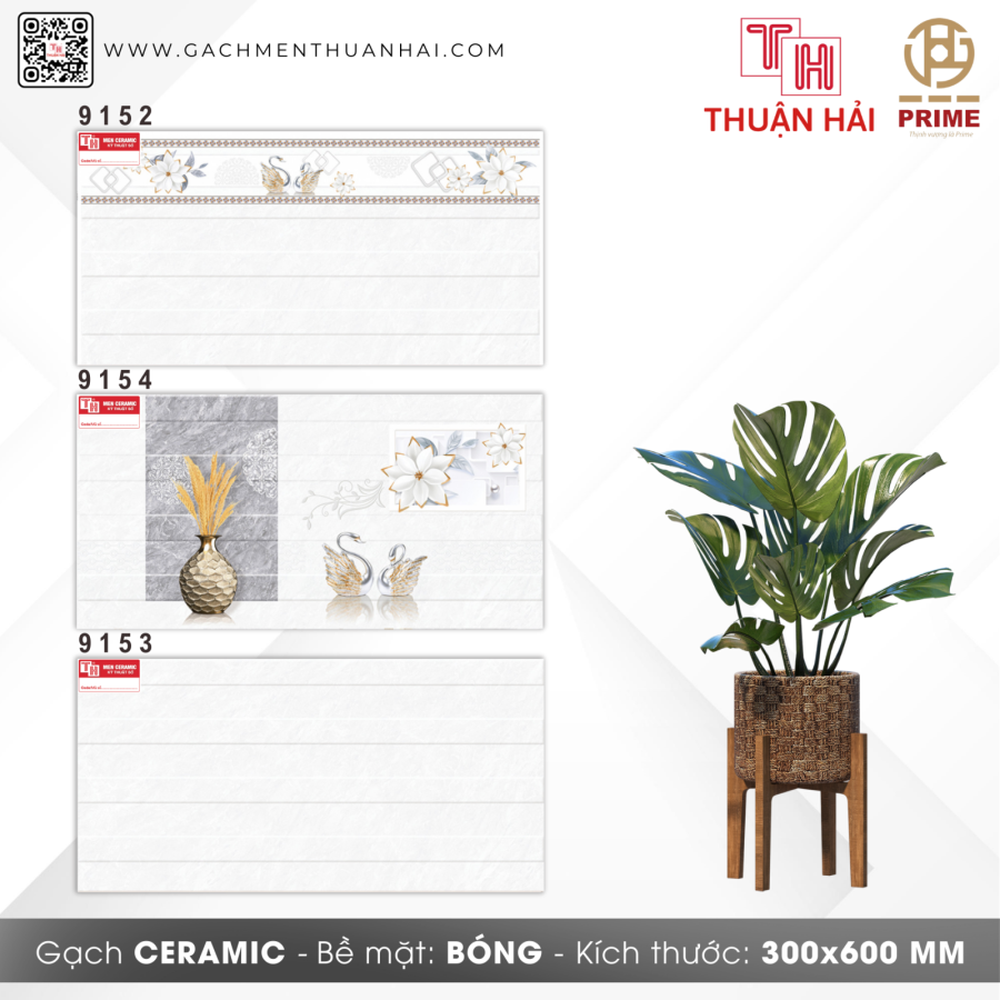 GẠCH ỐP TƯỜNG 30x60 PRIME 9152 - 9154 - 9153