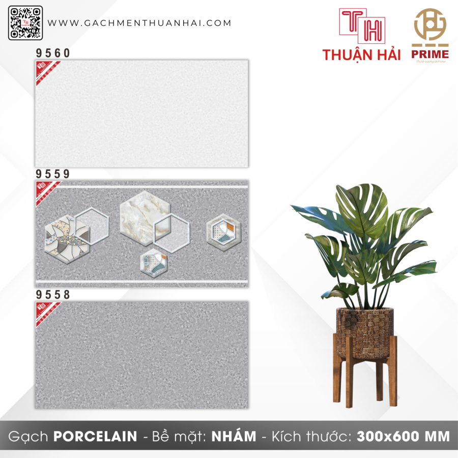 GẠCH ỐP TƯỜNG 30x60 PRIME 9560 - 9559 - 9558