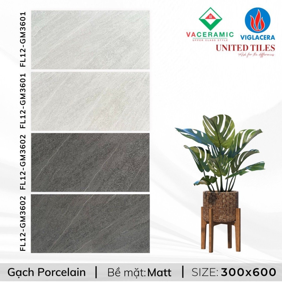 GẠCH ỐP TƯỜNG 30x60 VIGLACERA FL12-GM3601-GM3602