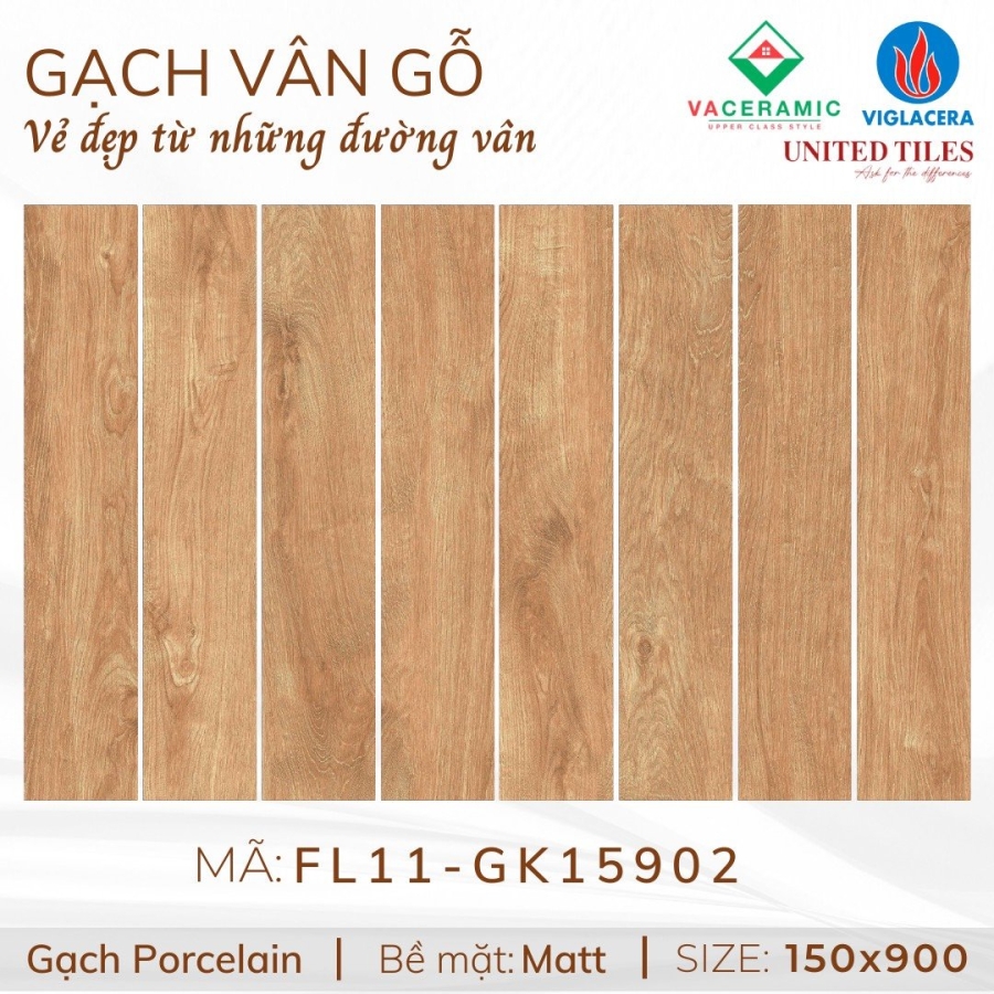 GẠCH LÁT NỀN 15x90 VIGLACERA FL11-GK15902