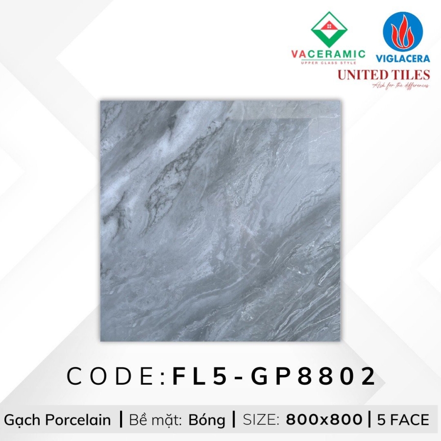 GẠCH LÁT NỀN 80x80 VIGLACERA FL5-GP8802