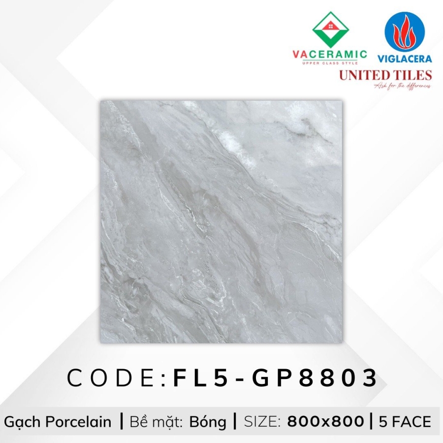 GẠCH LÁT NỀN 80x80 VIGLACERA FL5-GP8803