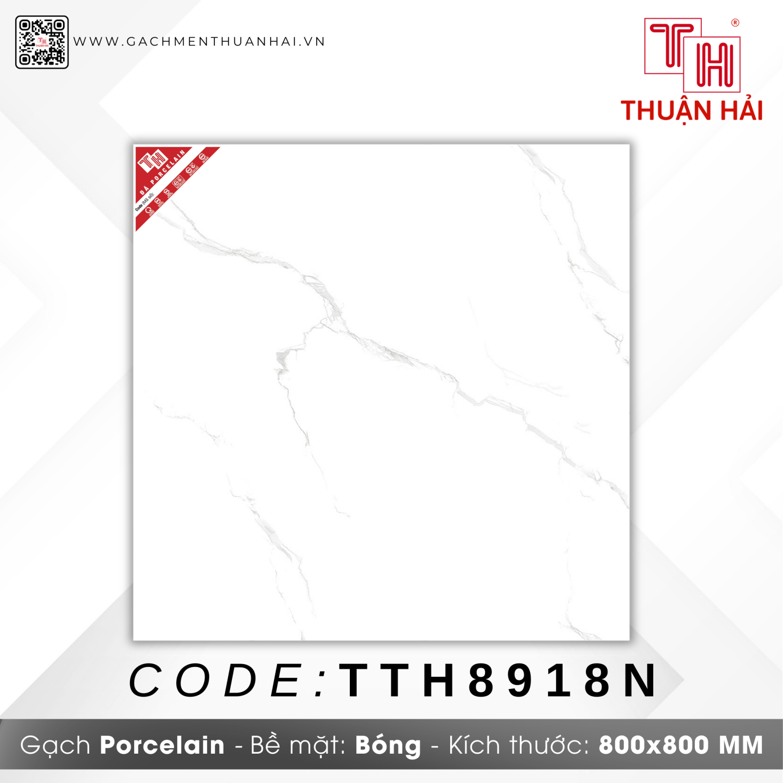 GẠCH LÁT NỀN 80x80 HÀ THANH 8918N