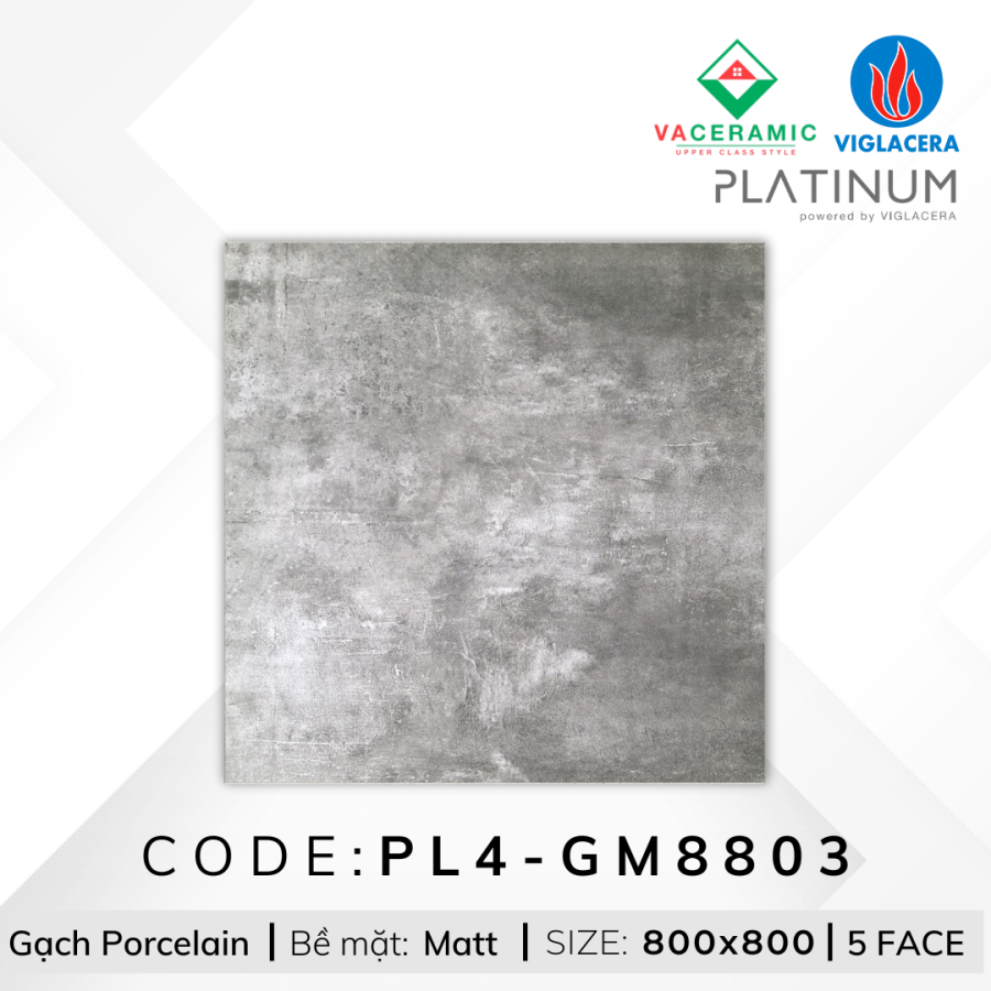 GẠCH LÁT NỀN 80x80 VIGLACERA PL4-GM8803