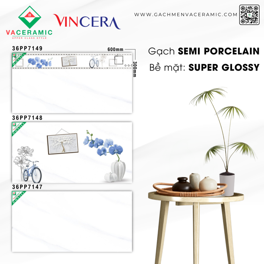 GẠCH ỐP TƯỜNG 30x60 VINCERA 7149 - 7148 - 7147