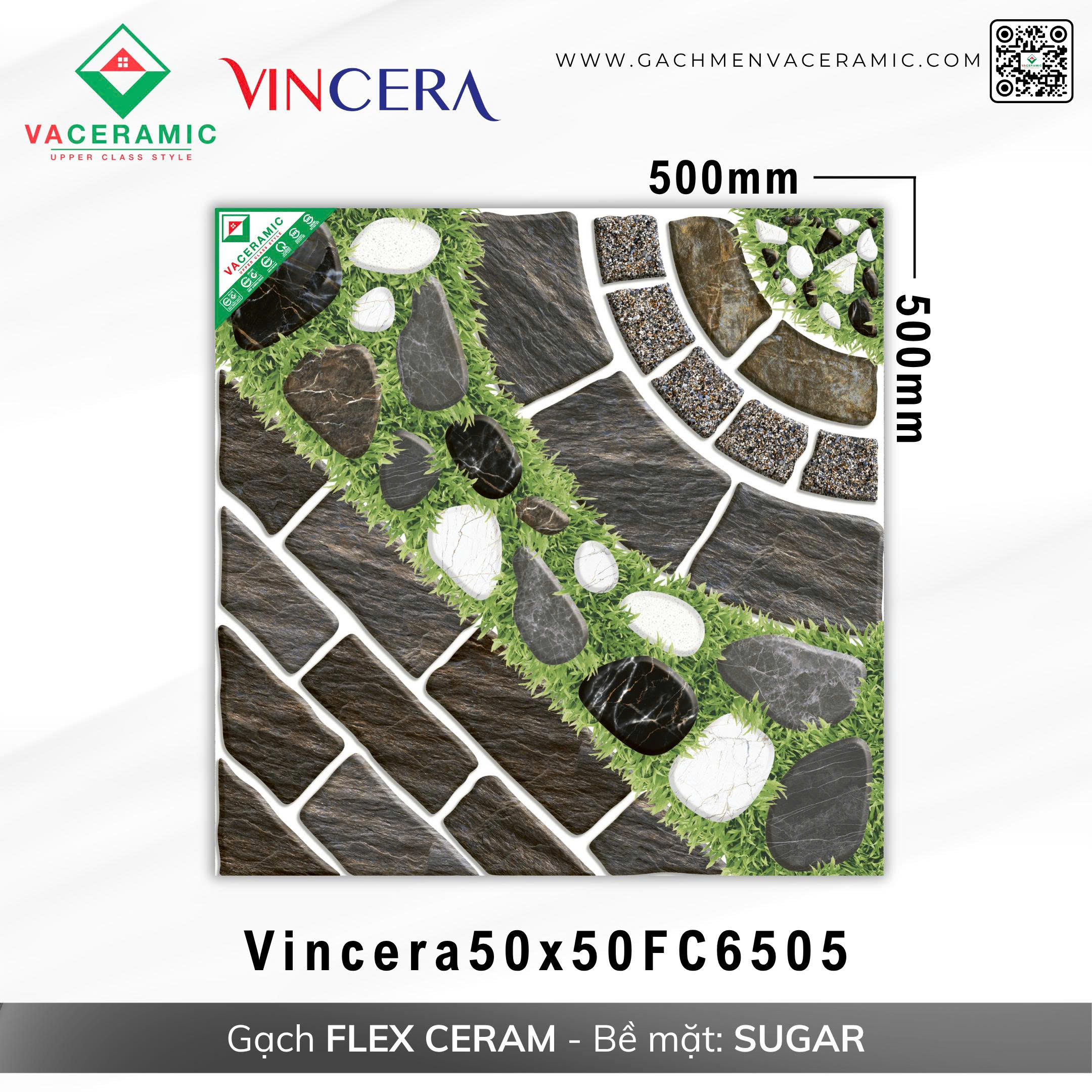 GẠCH SÂN VƯỜN 50x50 VINCERA 6505