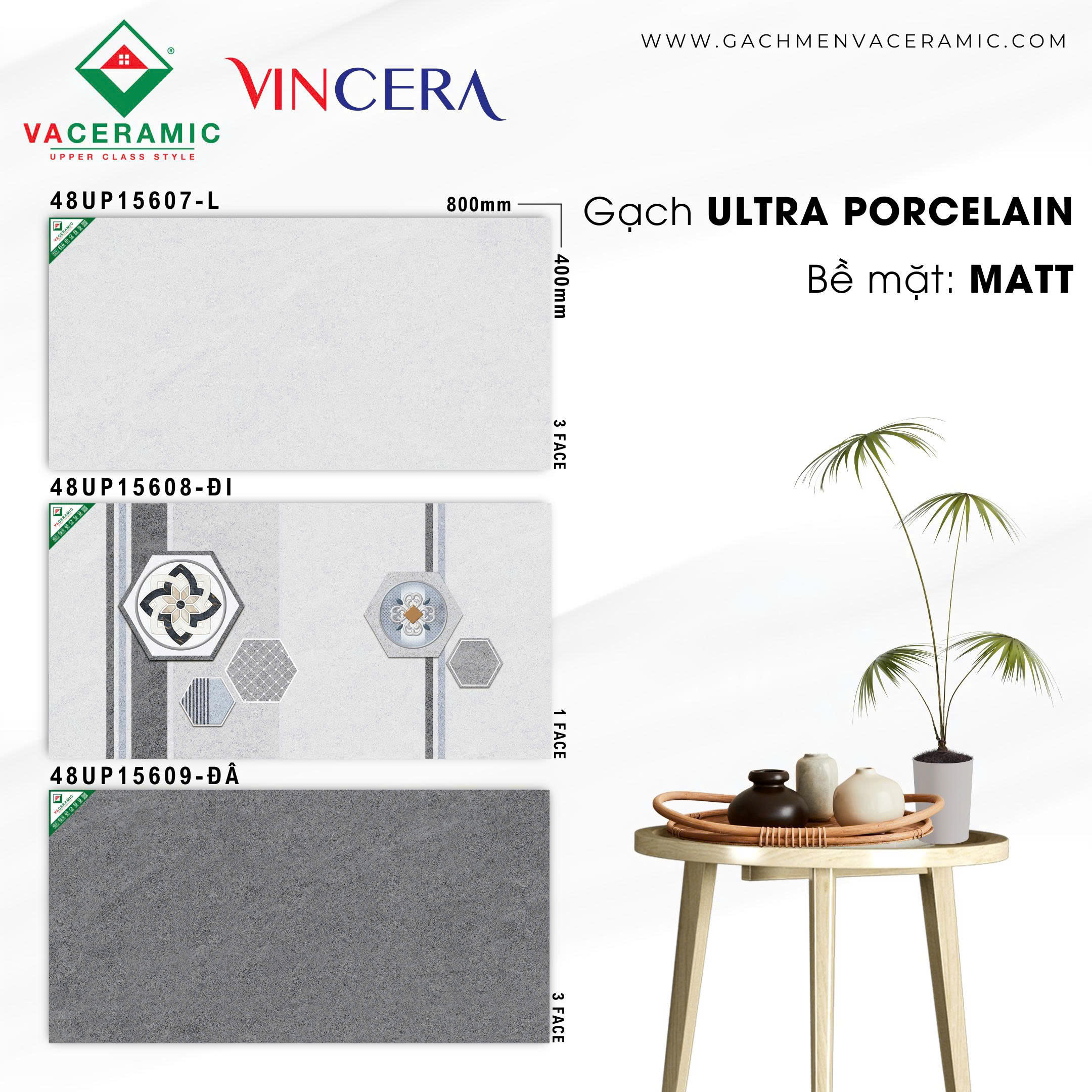 GẠCH ỐP TƯỜNG 30x60 VINCERA 15607 15608 15609