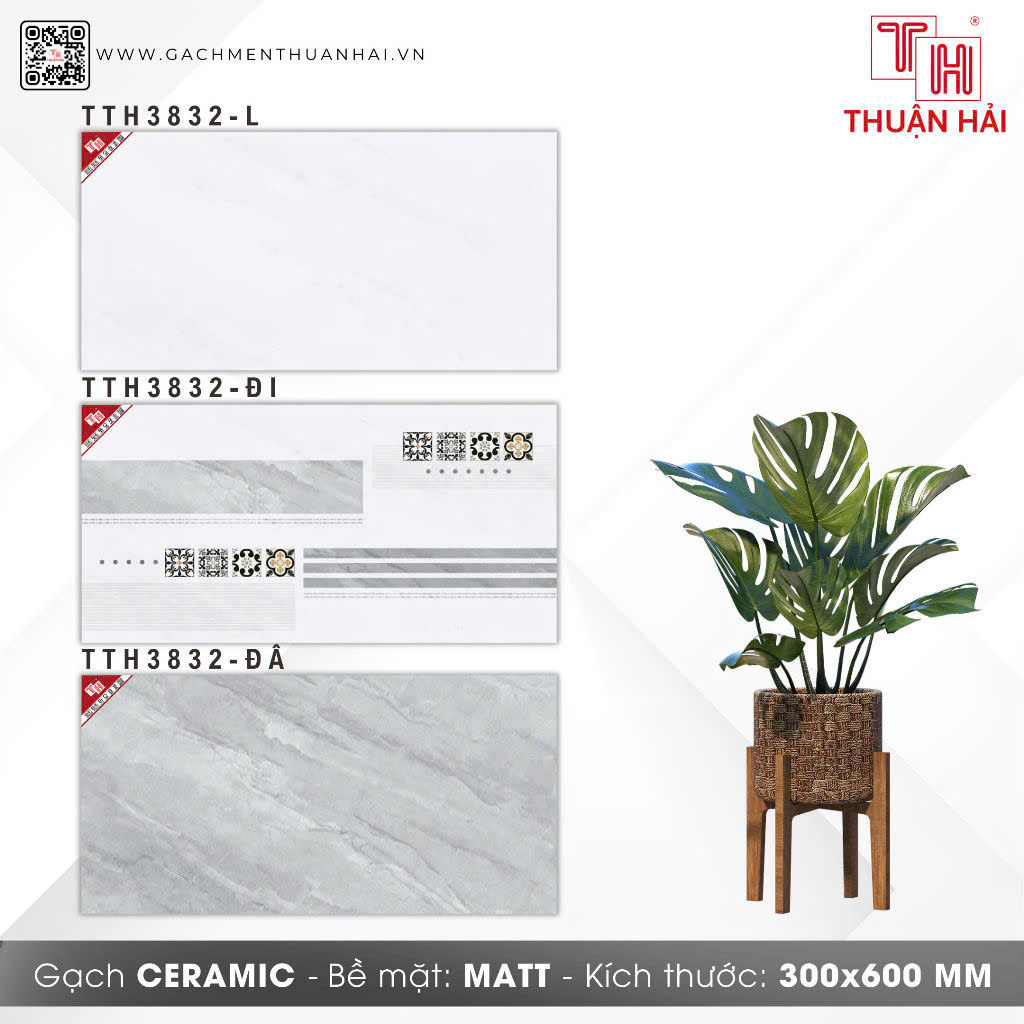 GẠCH ỐP TƯỜNG 30x60 HÀ THANH 3832 L - 3832 ĐI - 3832 ĐÂ