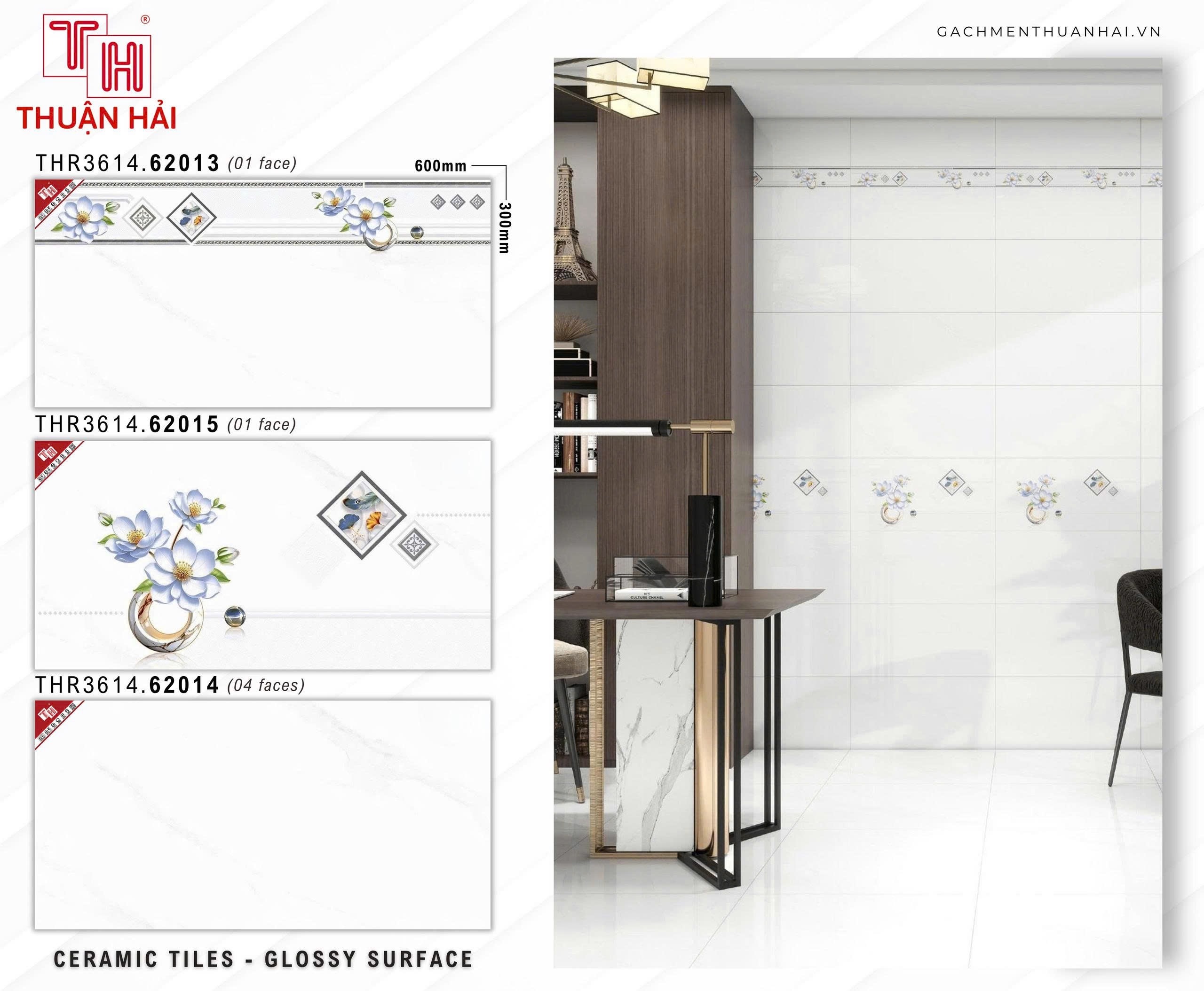 GẠCH ỐP TƯỜNG 30x60 PRIME 62013 - 62015 - 62014