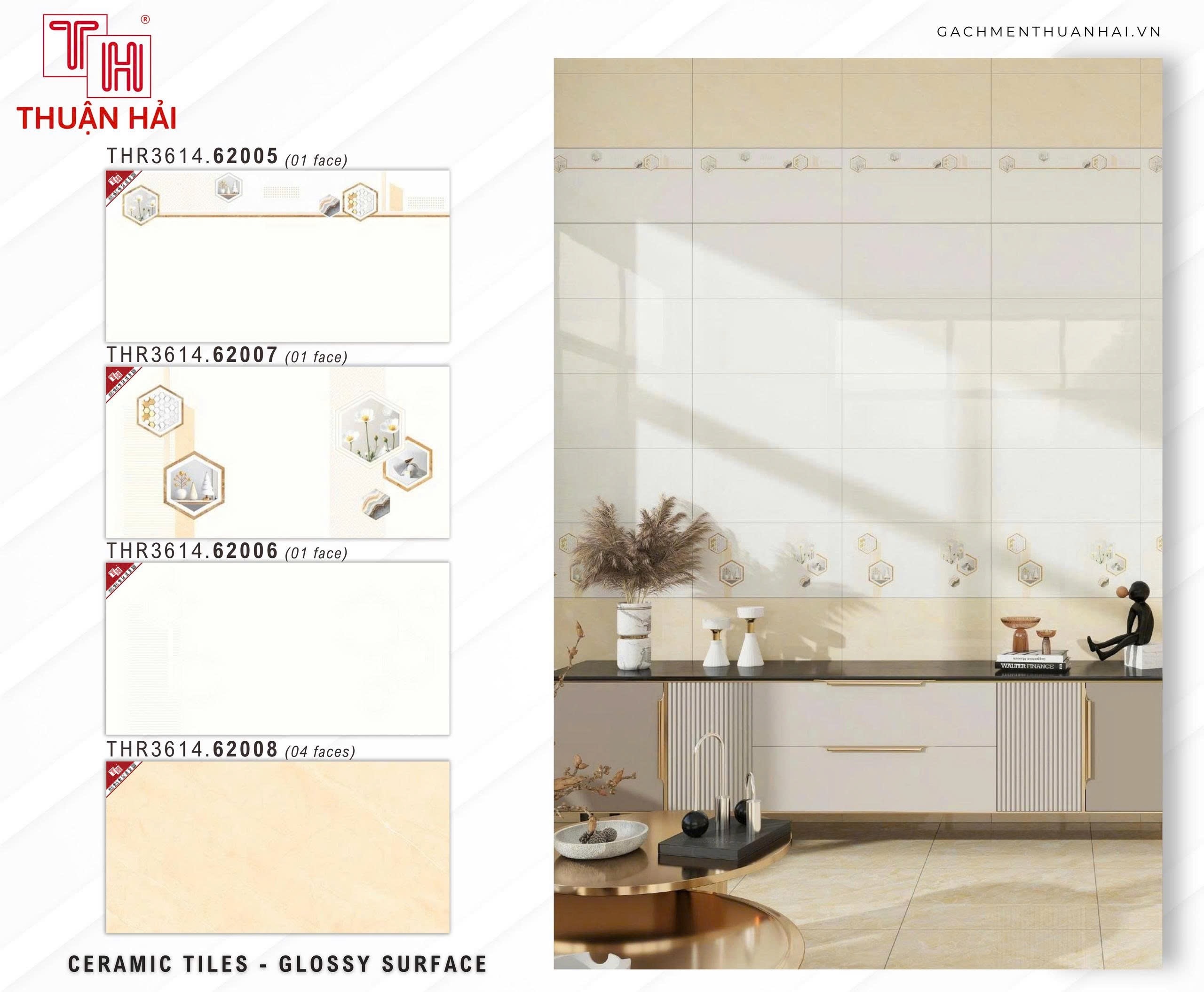 GẠCH ỐP TƯỜNG 30x60 PRIME 6205 - 6207 - 6206 - 6208