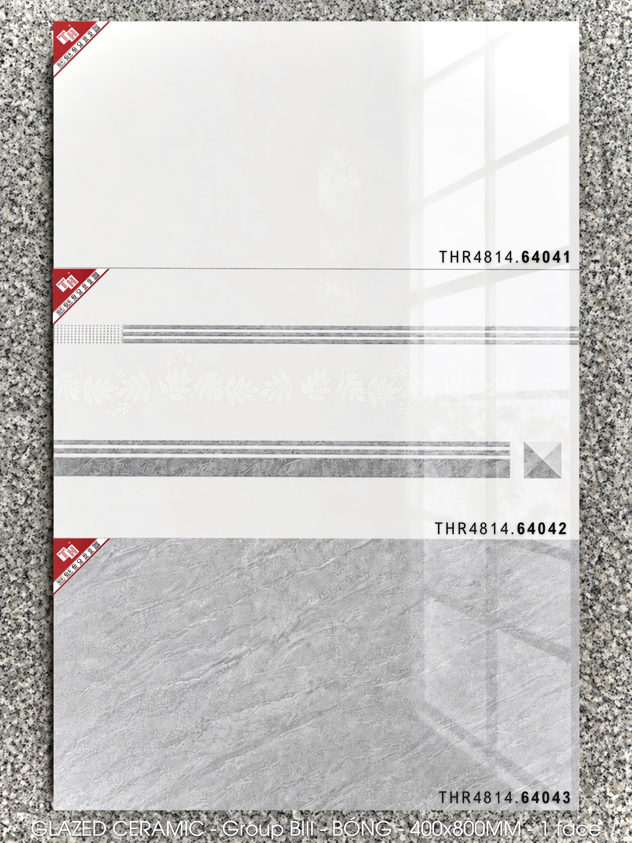 GẠCH ỐP TƯỜNG 40x80 PRIME 64041 - 64042 - 64043
