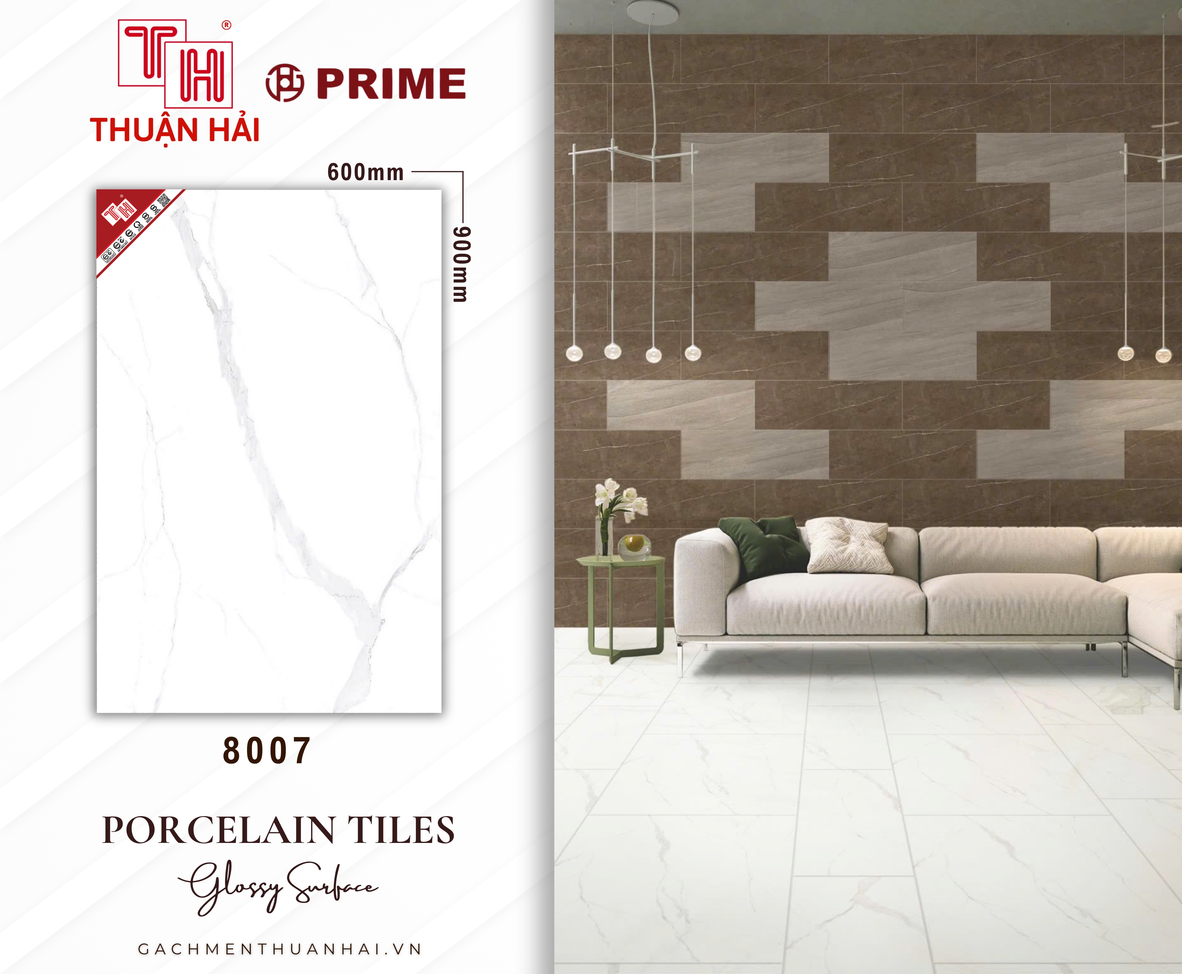 GẠCH LÁT NỀN 60X90 PRIME  8007