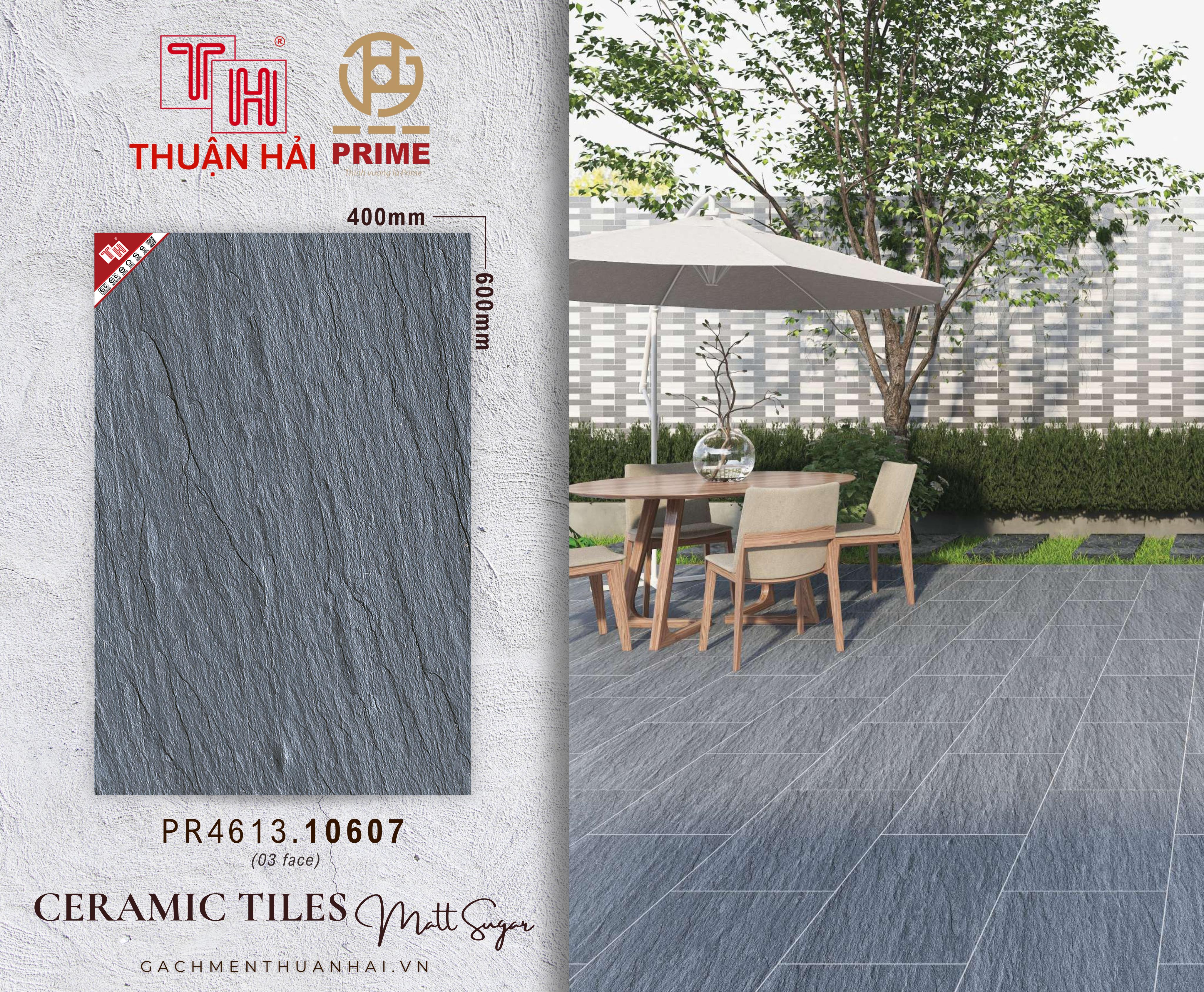 GẠCH SÂN VƯỜN 40x60 PRIME 10607