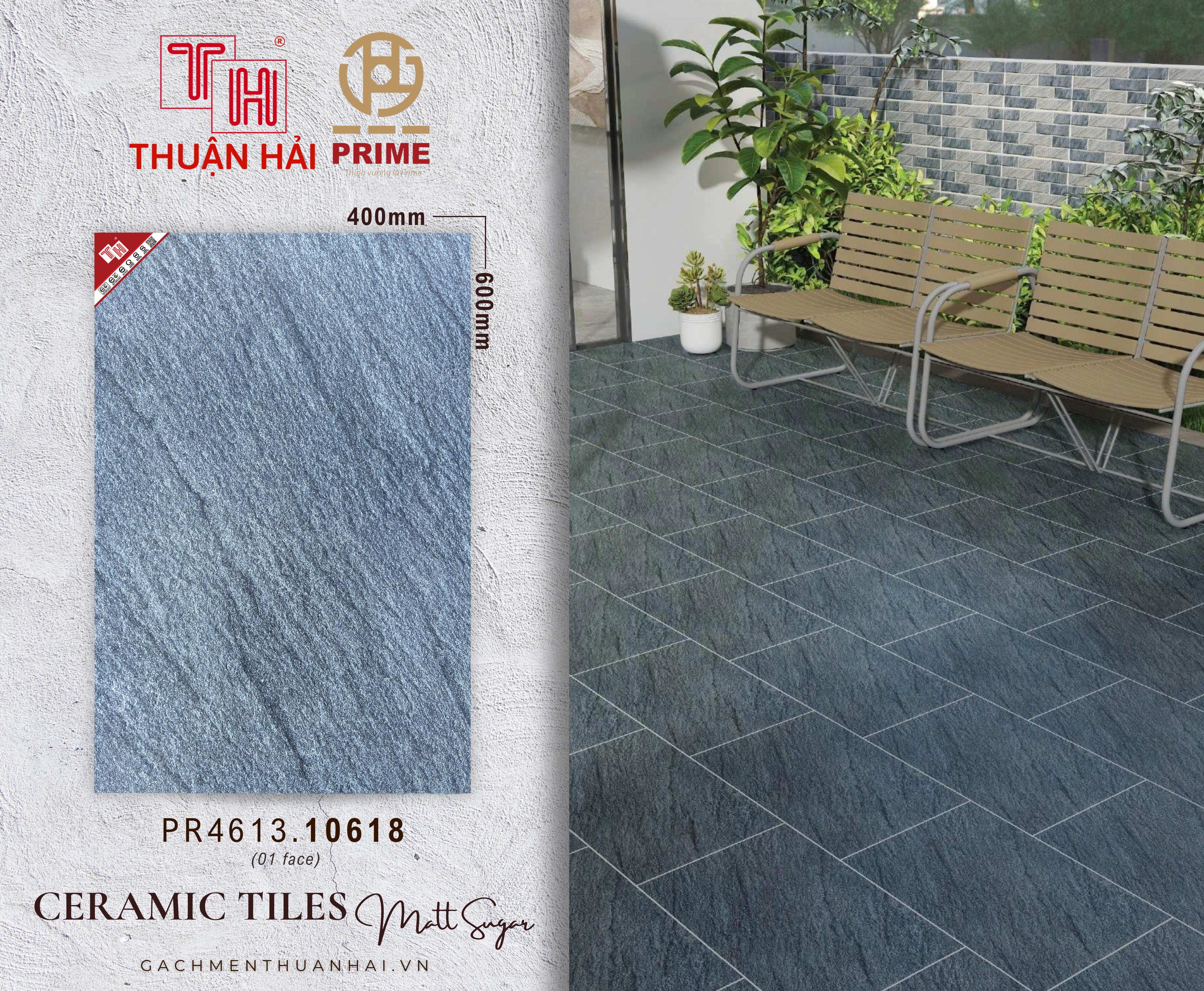 GẠCH SÂN VƯỜN 40x60 PRIME 10618